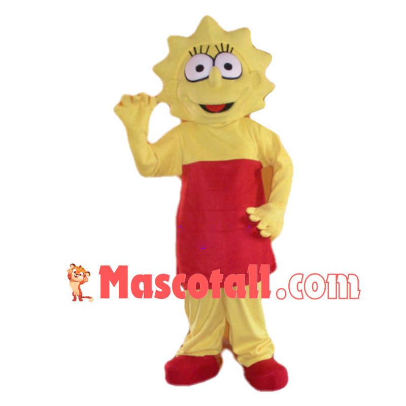 Intelligent Lisa Simpson Mascot Costume	