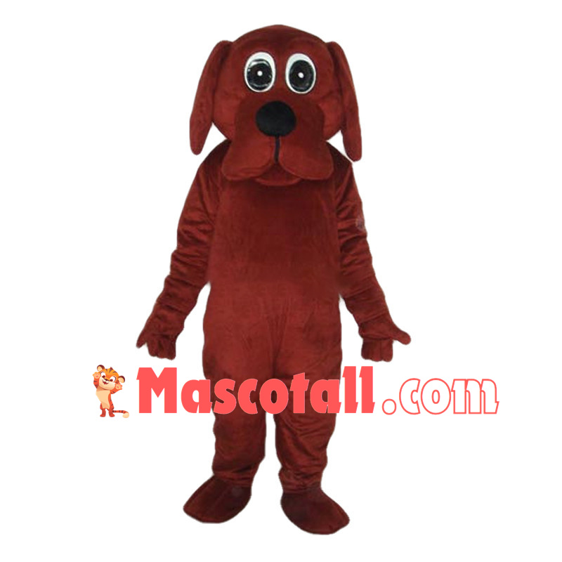 Adult Cartoon Big Red Dog Mascot Costume 