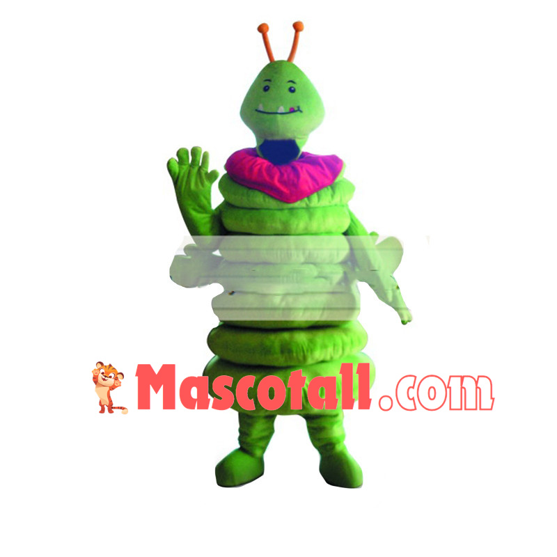 Lightweight Cartoon Green Caterpillar Mascot Costume 