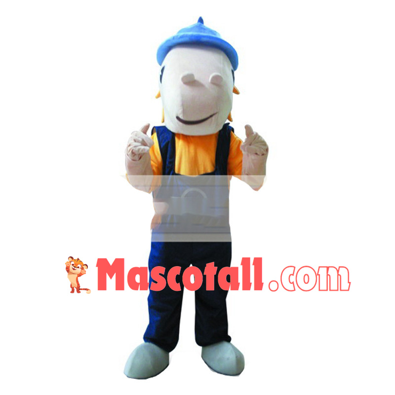 Horse Boy Mascot Cartoon Costume