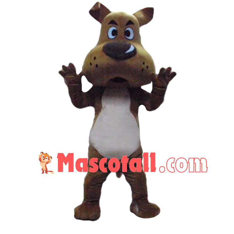 Barking Brown Dog Mascot Costume	