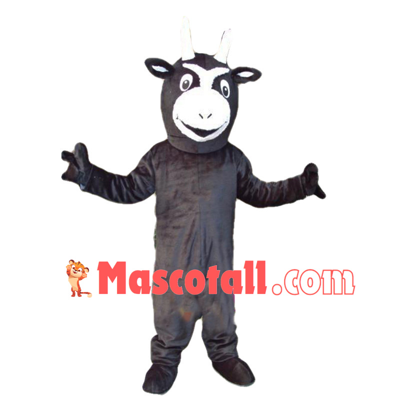 Black Goat Mascot Costume For Adult