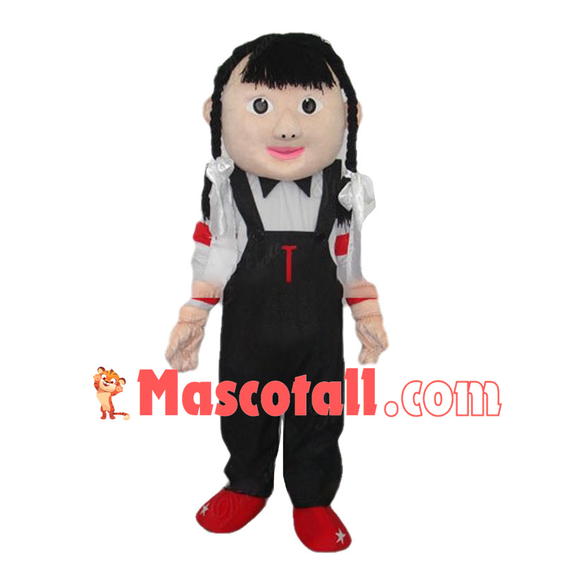 Chinese Girl Mascot Costume