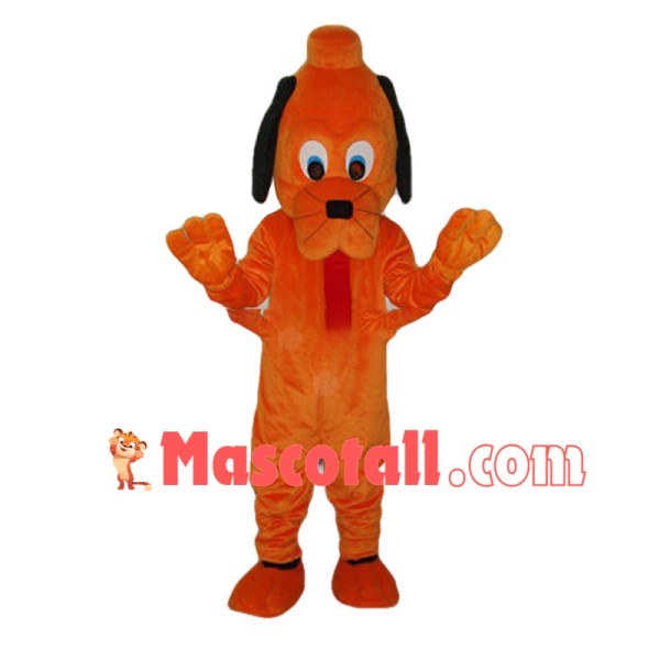 Loyal Orange Pluto the Dog Mascot Costume 
