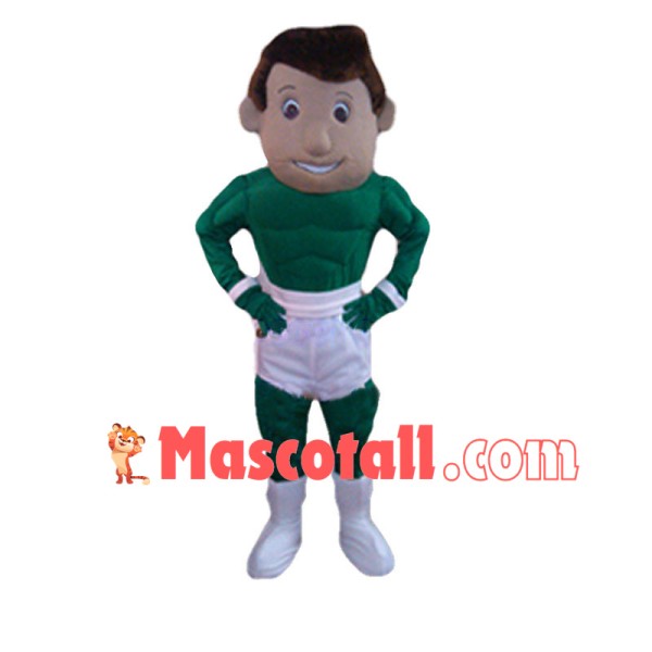 Superhero Man Mascot Costume