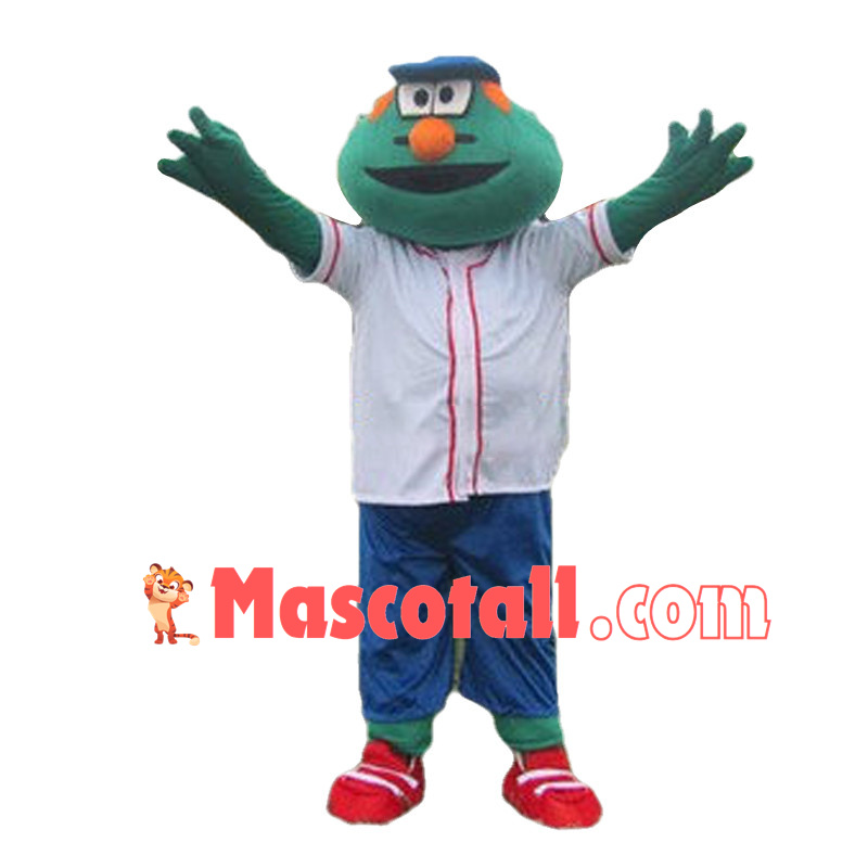 Wally the Green Monster Mascot Costume	