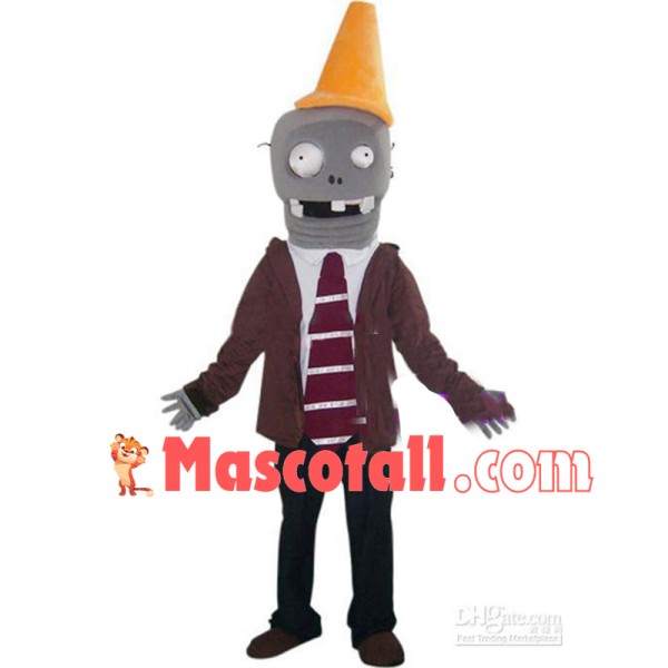 Conehead Zombie Mascot Costume	