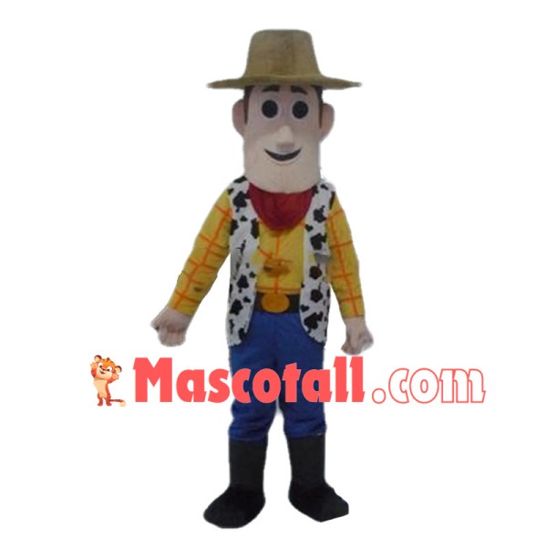 Optimistic Sheriff Woody Mascot Costume	