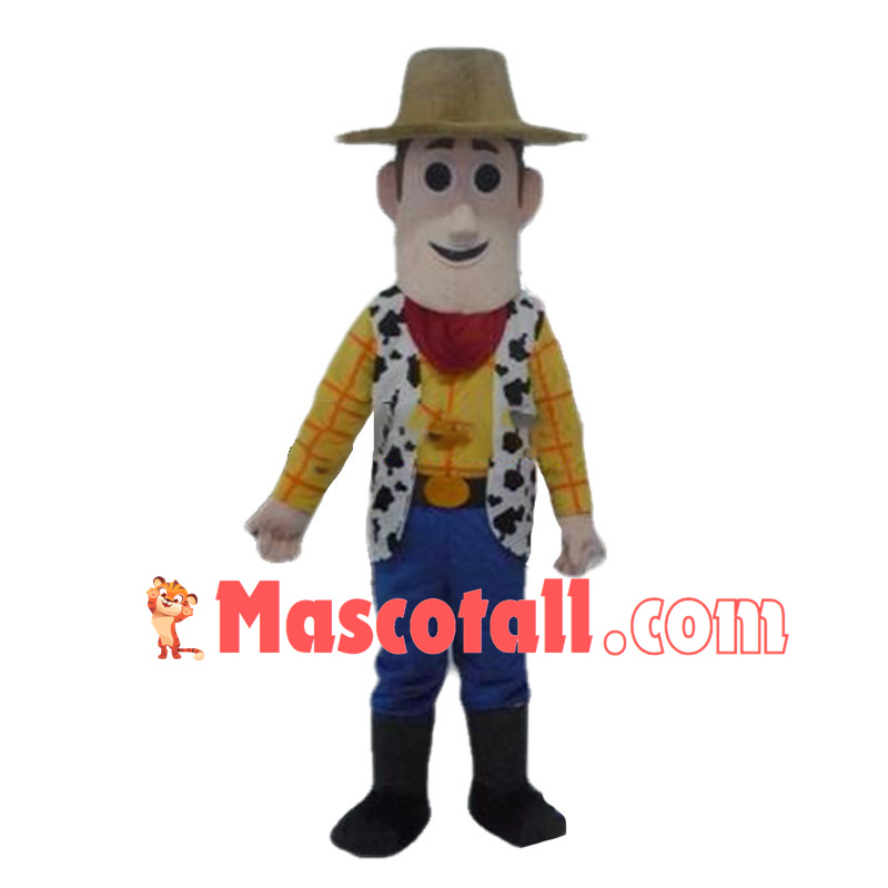 Optimistic Sheriff Woody Mascot Costume	