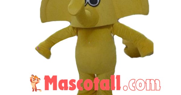 Cartoon Yellow Elephant Lightweight Mascot Costume