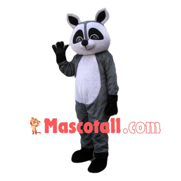 Simple Style Gray Raccoon Animal Mascot Costume 