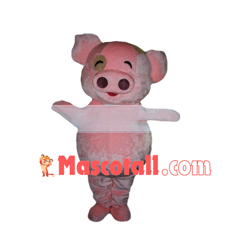 Cute Cartoon McDull the Pig Mascot Costume 