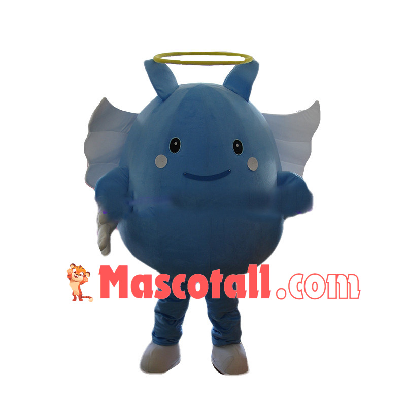 Blue Angle Cartoon Mascot Costume