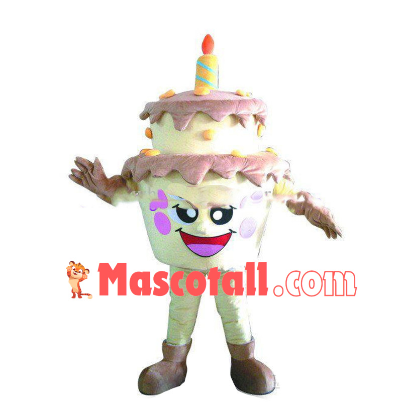 Lightweight Cartoon Double Birthday Cake Mascot Costume 