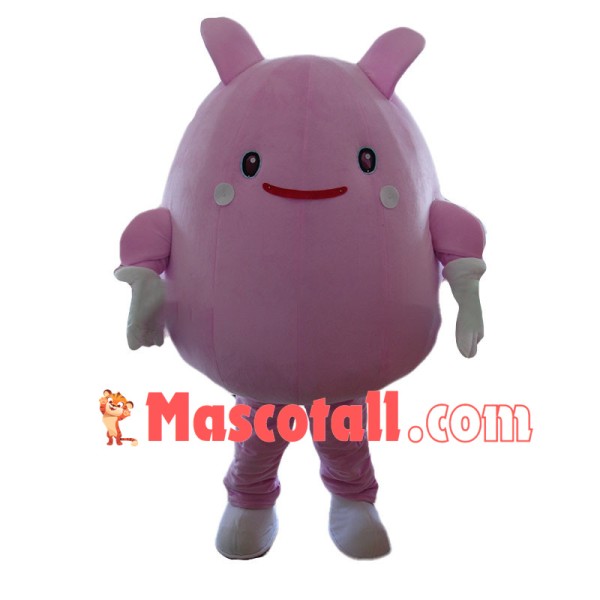 Pink Angel Cartoon Mascot Costume