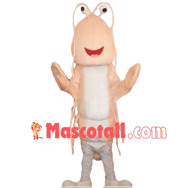 Huge Pink Prawn Mascot Costume 