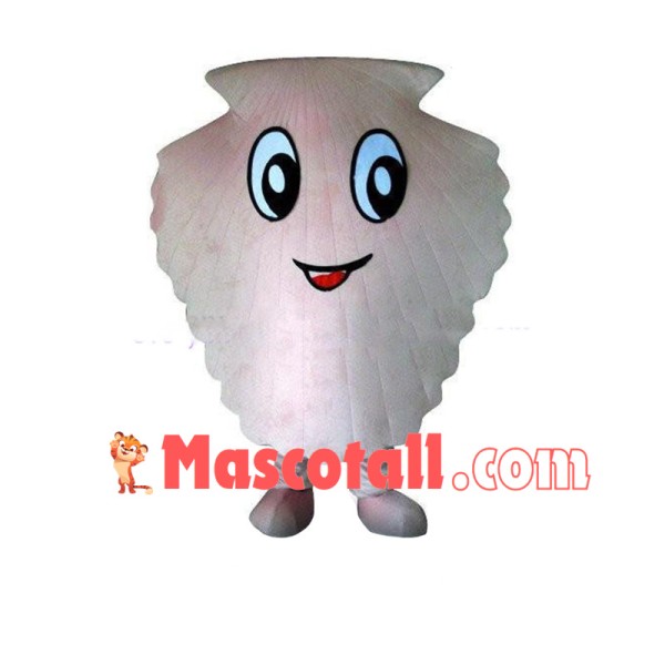 Deluxe Cartoon Scallop Mascot Adult Costume	