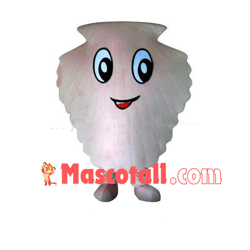 Deluxe Cartoon Scallop Mascot Adult Costume	