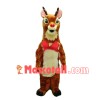 Rudolph the Reindeer With Red Bow Tie Mascot Costume For Christmas