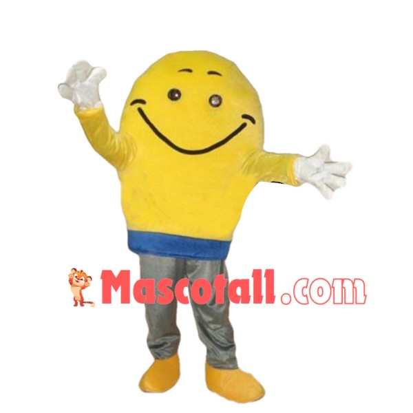 Huge Cartoon Yellow Light Bulb Mascot Costume 