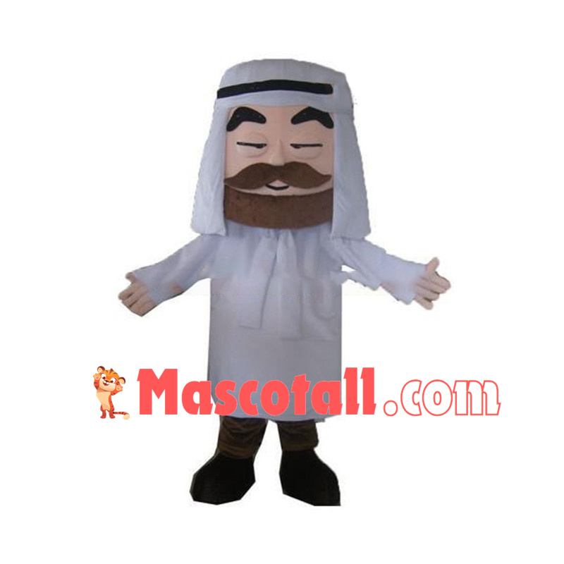 Arab Man Mascot Costume 
