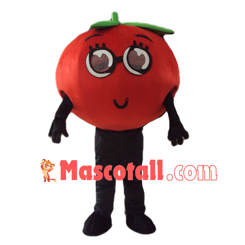 Lightweight Cartoon Red Tomato Mascot Costume 