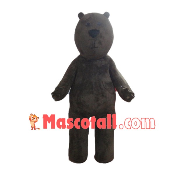 Frowning Brown Bear Mascot Costume For adult