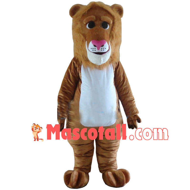 Adult Cartoon Lion Mascot Costume 