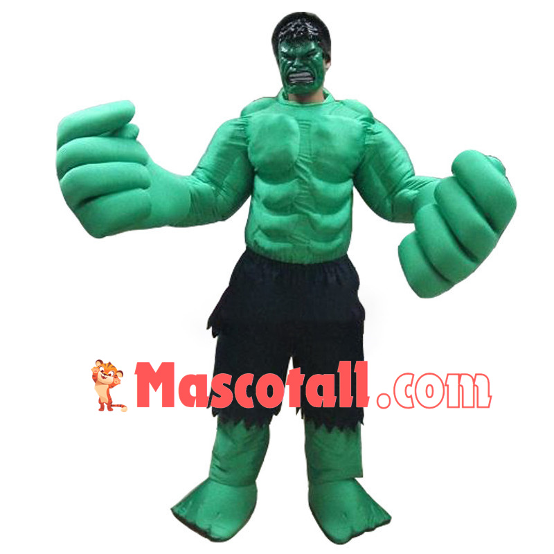 Super Hero Hulk Mascot Costume	