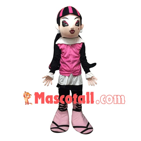Energetic Draculaura Monster High Mascot Costume 