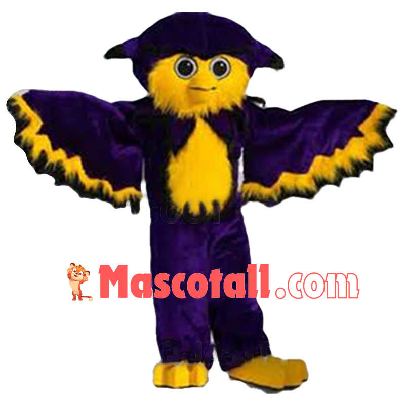 New Custom Made Purple Owl Mascot Costume 