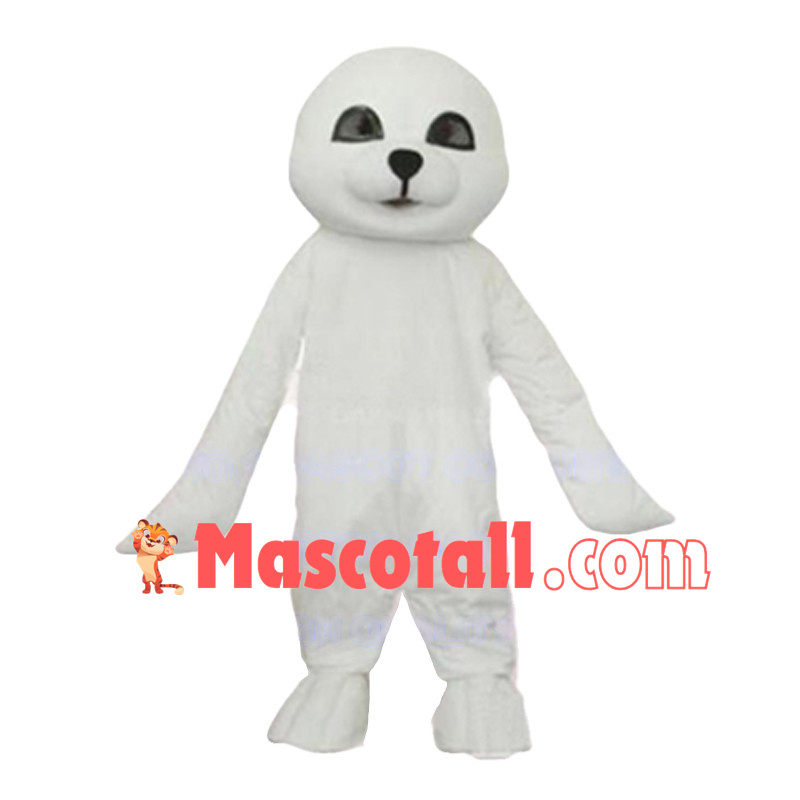 Simple Style Harp Seal Mascot Costume 