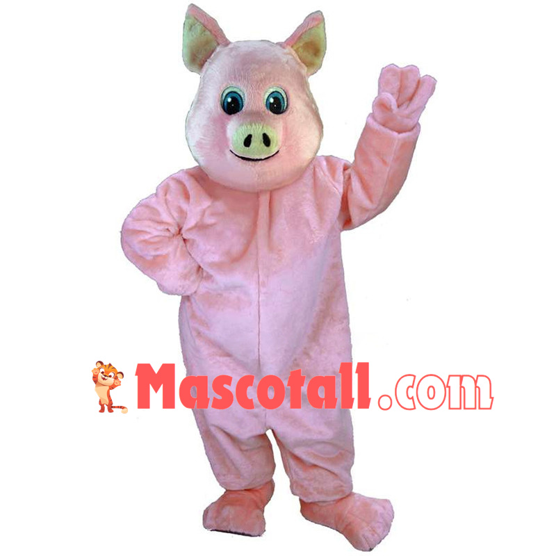 Loose Pink Pig Mascot Adult Plush Costume 