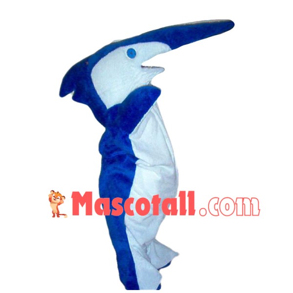 Blue Marlin Mascot Costume 