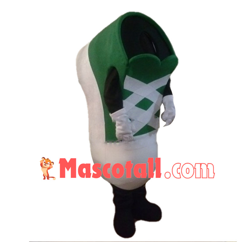 Deluxe Green Sneaker Lightweight Mascot Costume 