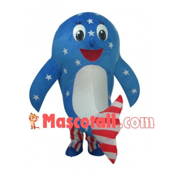 American Dolphin Mascot Costume 