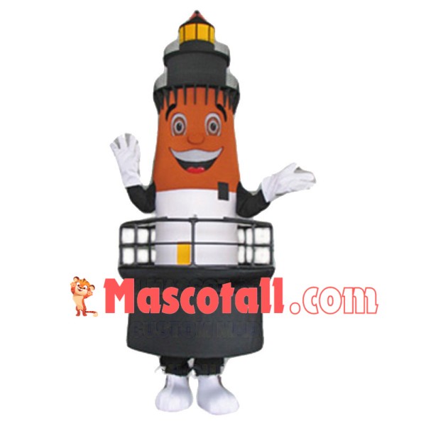 Plummy the Plum Beach Lighthouse Lightweight Mascot Costume 	