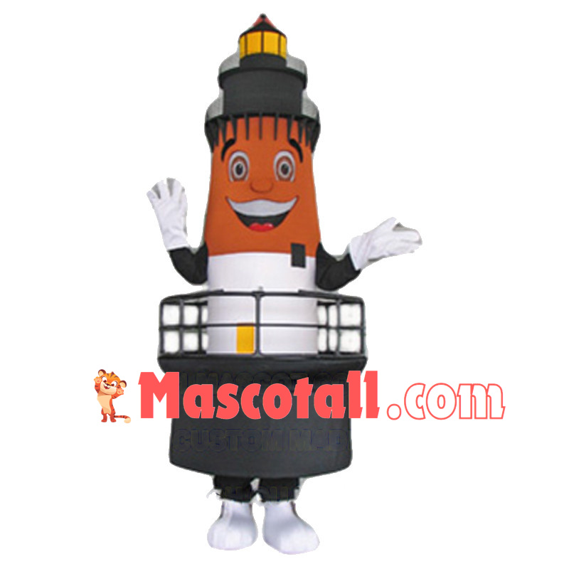 Plummy the Plum Beach Lighthouse Lightweight Mascot Costume 	