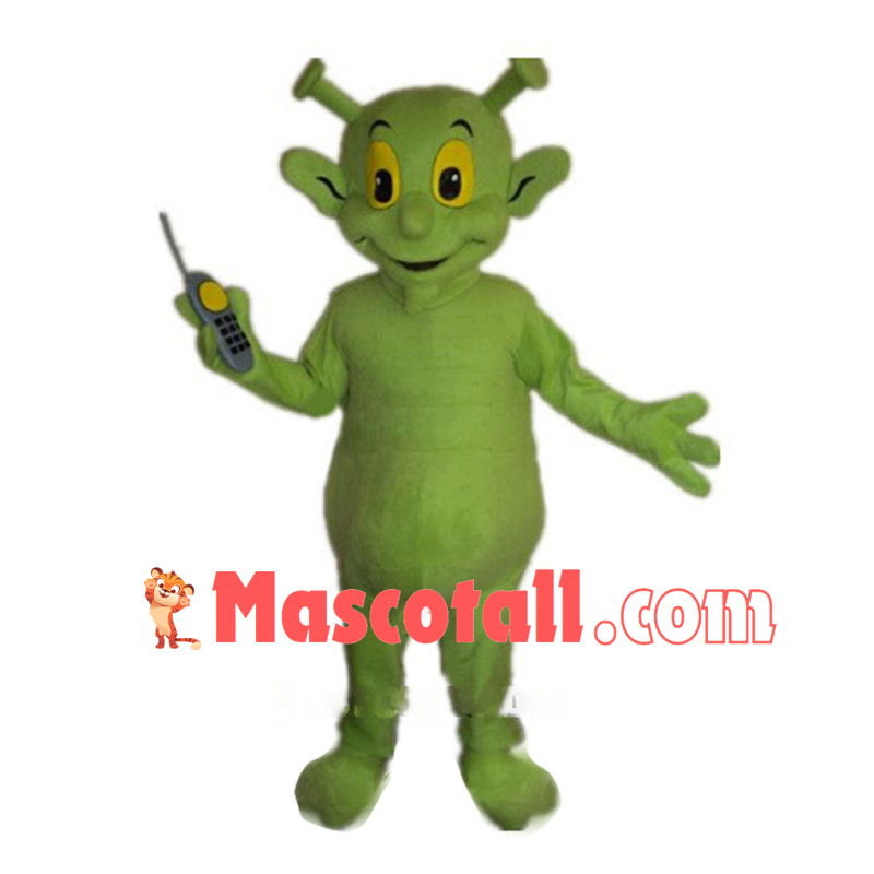 Adult Cartoon Alien Mascot Costume 