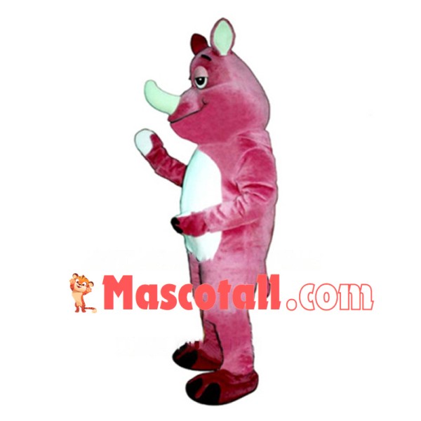 Pink Rhino Lightweight Mascot Costume