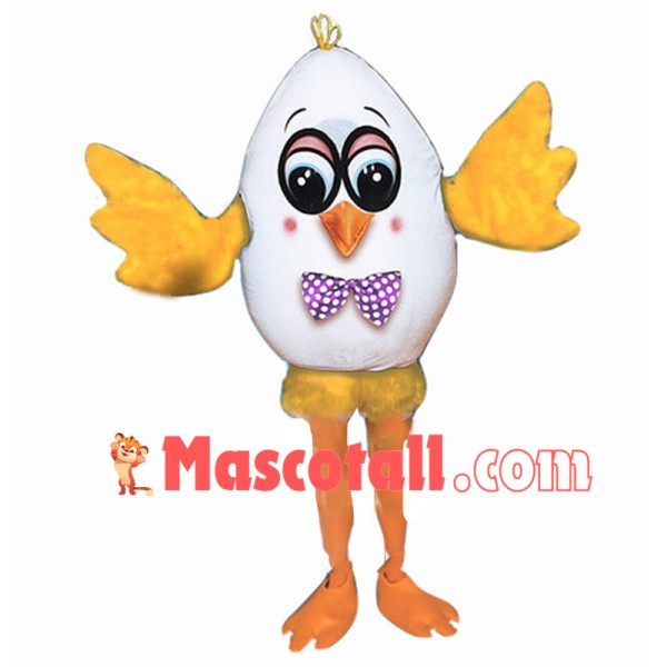 Hatching Chick Hard Boiled Egg Mascot Cartoon Costume Adult Size	