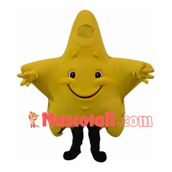 Deluxe Cartoon Yellow Star Mascot Costume	