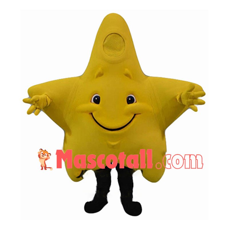 Deluxe Cartoon Yellow Star Mascot Costume	