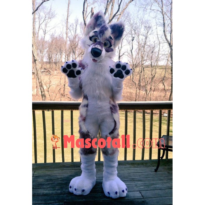 Happy Wolf Dog Mascot Costume
