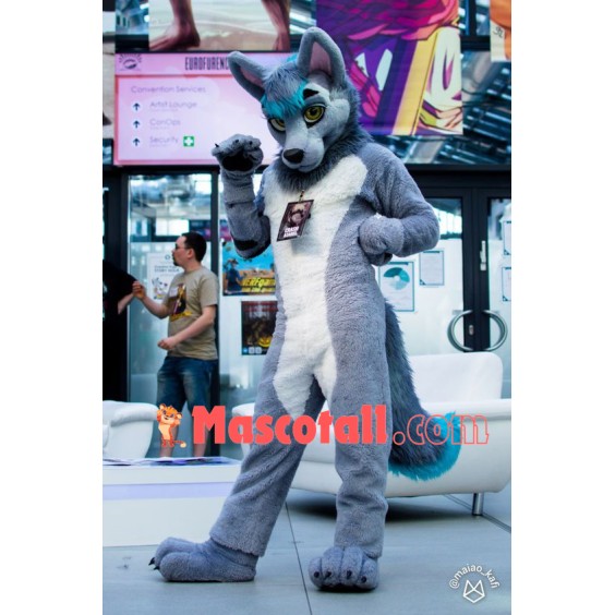 Friendly Lightweight Wolf Mascot Costume