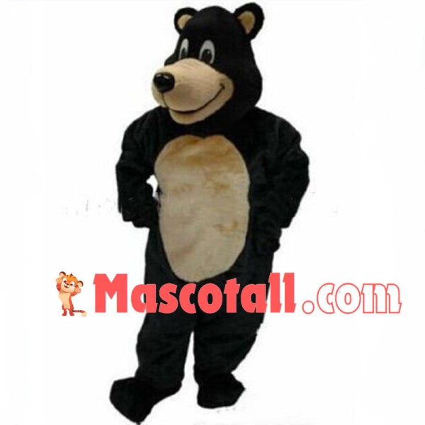Superb Black Bear Mascot Costume