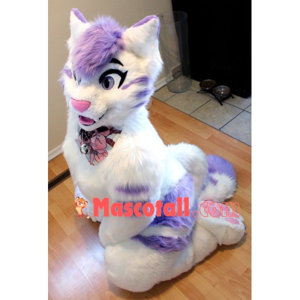 Cat Girl Realistic Mascot Costume