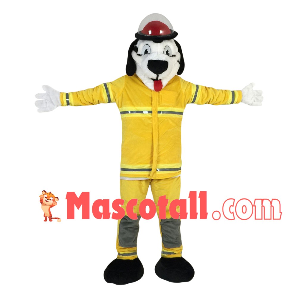 Professional Fire Dog Mascot Costume