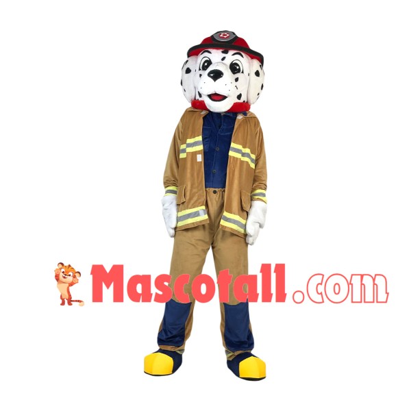 Professional Lightweight Fire Dog Mascot Costume