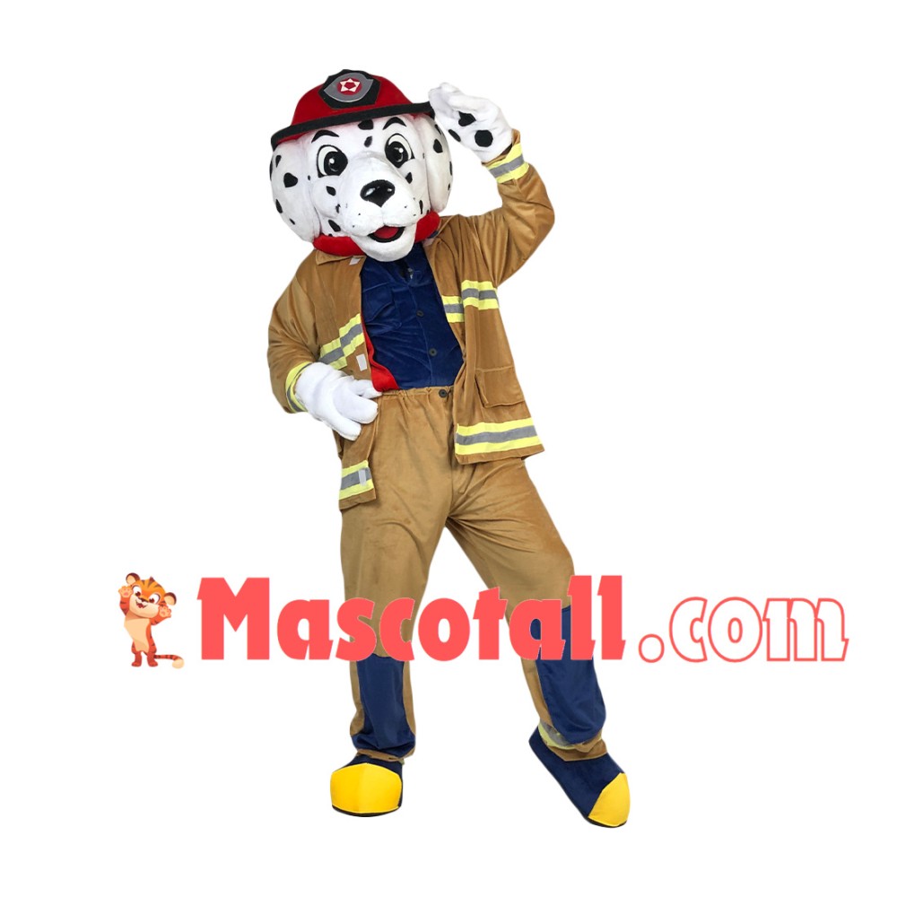 Professional Lightweight Fire Dog Mascot Costume